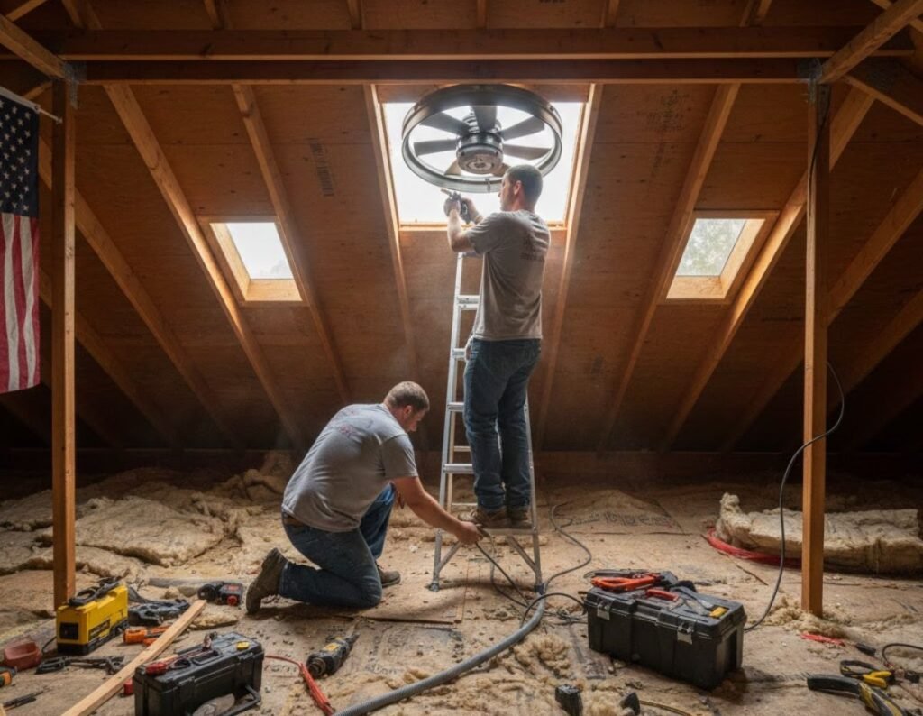 Attic Fan Installation