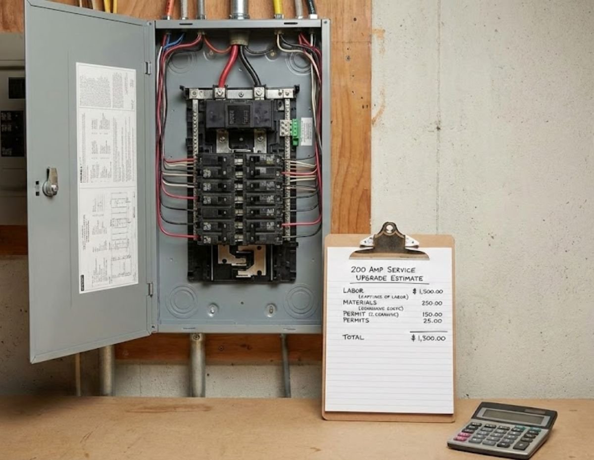 Picture of Cost to Upgrade Electrical Panel to 200 Amps - Plumbing Guider