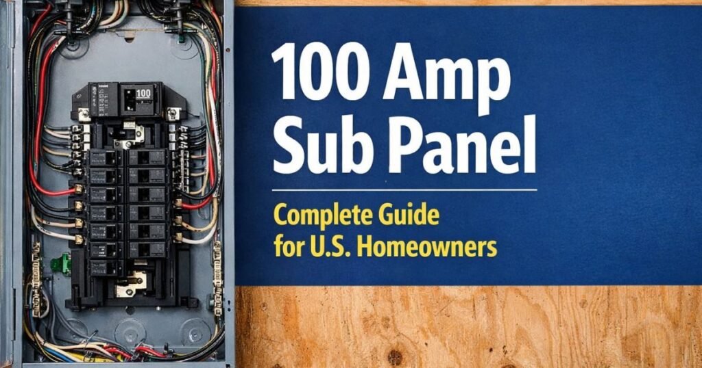 100 Amp Sub Panel: Complete Guide for U.S. Homeowners