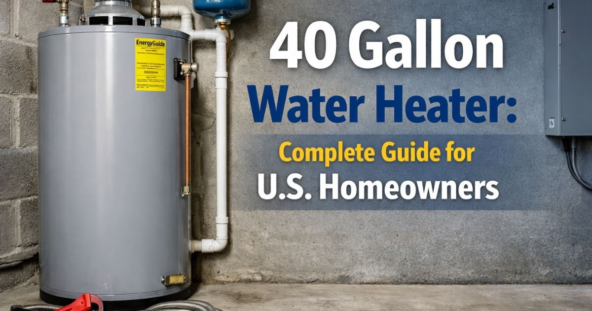 40 Gallon Water Heater: Complete Guide for U.S. Homeowners