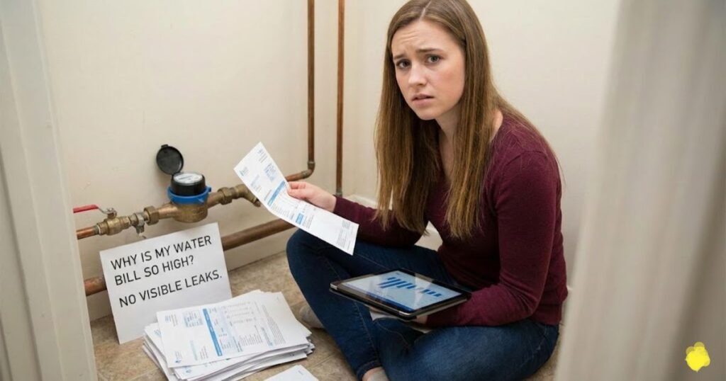 Why is my water bill so high but no visible leaks (Cause, Fix & Costs)