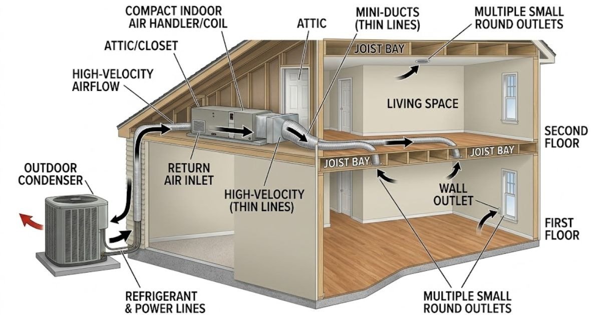 Velocity Air Conditioning: High-Velocity Systems & Costs