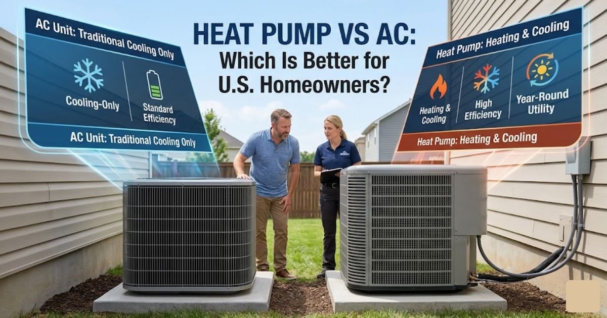 Heat Pump vs AC: Which Is Better for U.S. Homeowners?