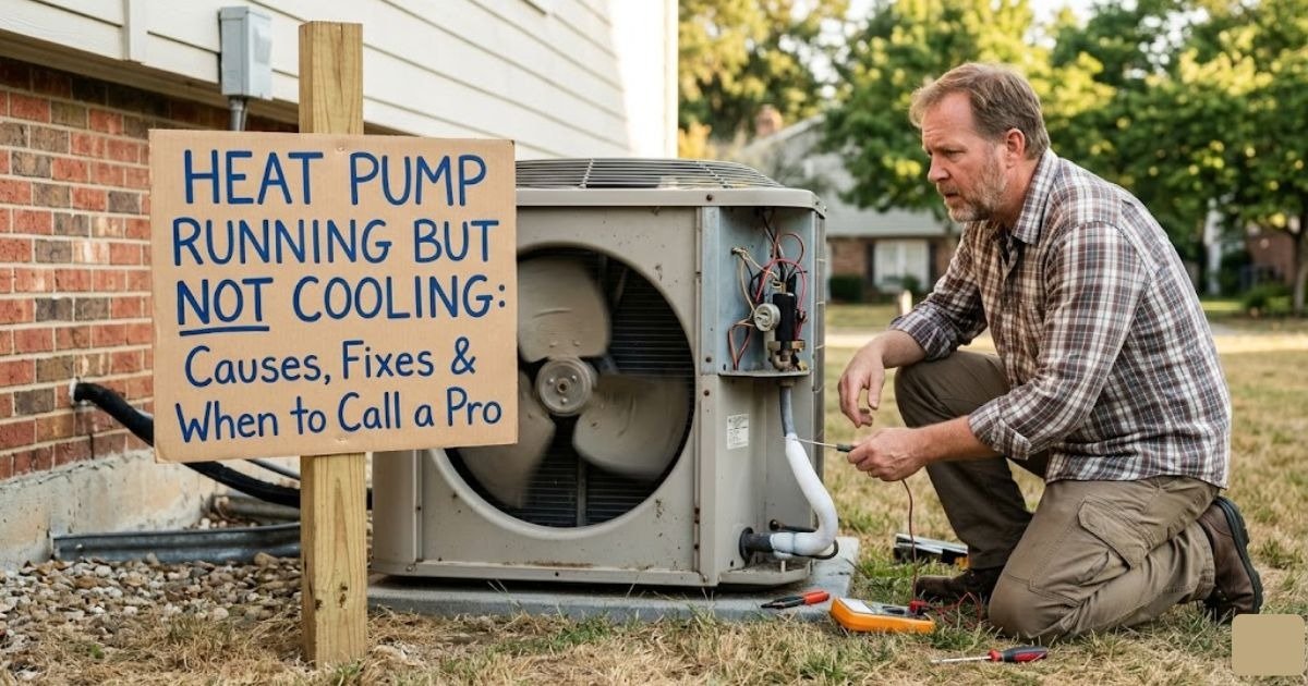 Heat Pump Running but Not Cooling: Causes, Fixes & When to Call a Pro