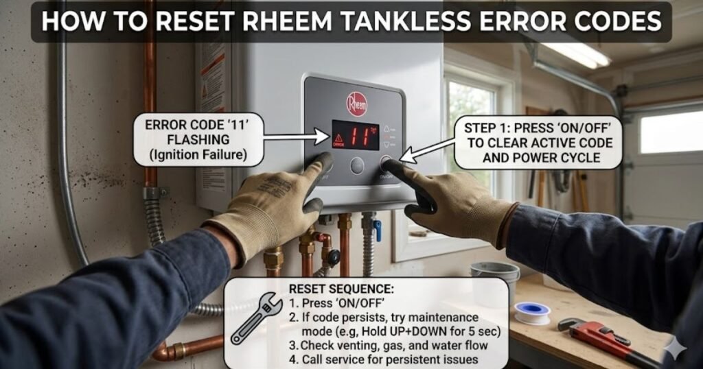 How to Reset Rheem Tankless Water Heater Error Codes