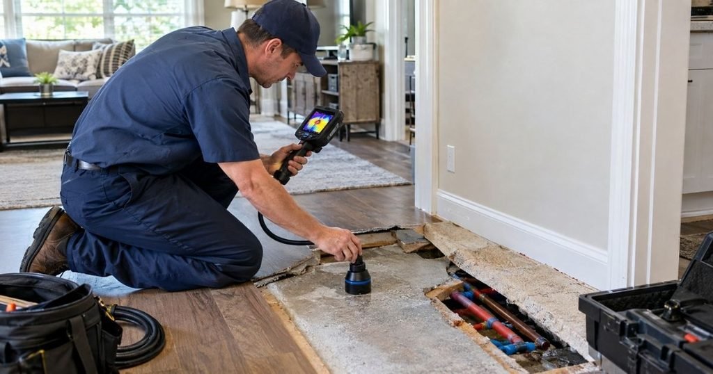 Hot Water Slab Leak Repair Cost